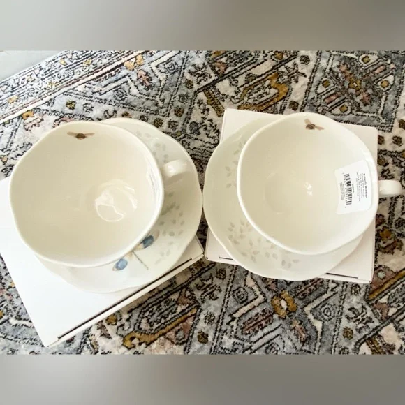 Lenox Butterfly Meadow cup & saucer x 2 - Picture 9 of 16